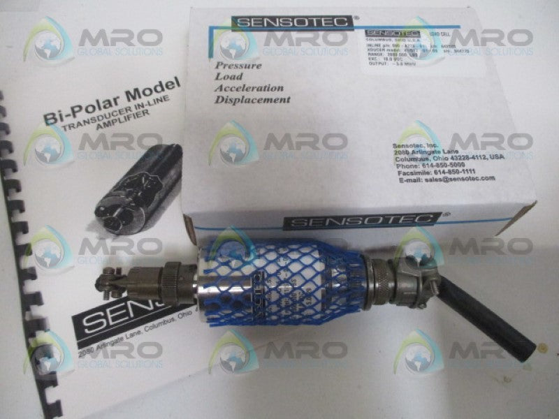 SENSOTEC 060-A276-01 41/572-01-06 LOAD CELL RANGE: 2000LBS 10VDC NSMP