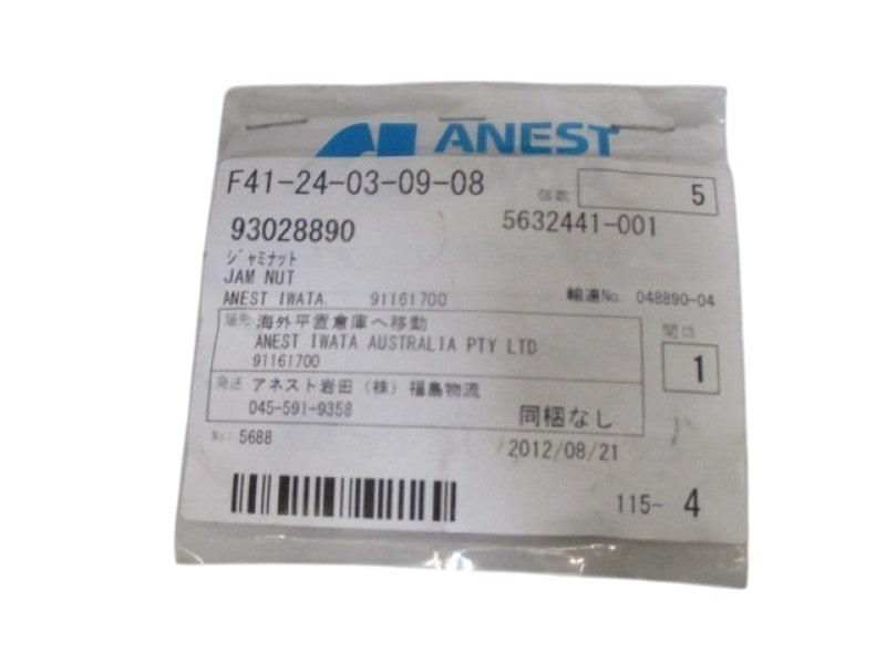 ANEST IWATA 93028890 JAM NUT (PKG OF 5) NSMP