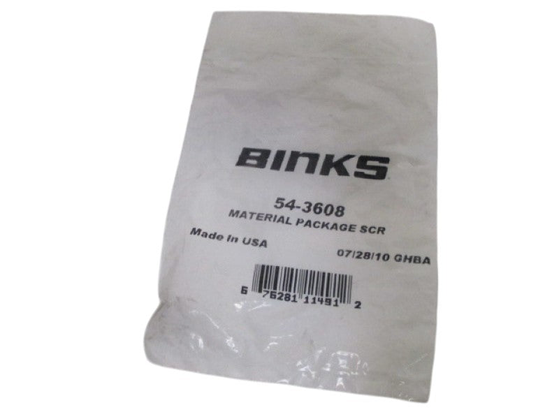 BINKS 54-3608 MATERIAL PACKAGE SCR NSMP