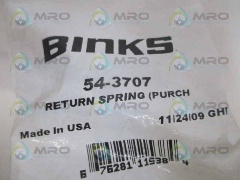 BINKS 54-3707 RETURNING SPRING NSMP
