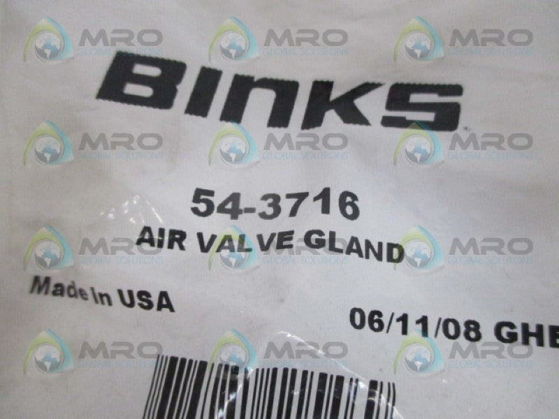 BINKS 54-3716 AIR VALVE GLAND NSMP