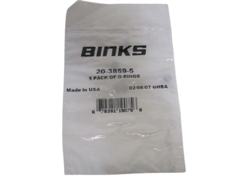 BINKS 20-3859-5 O-RING (PKG OF 5) NSMP