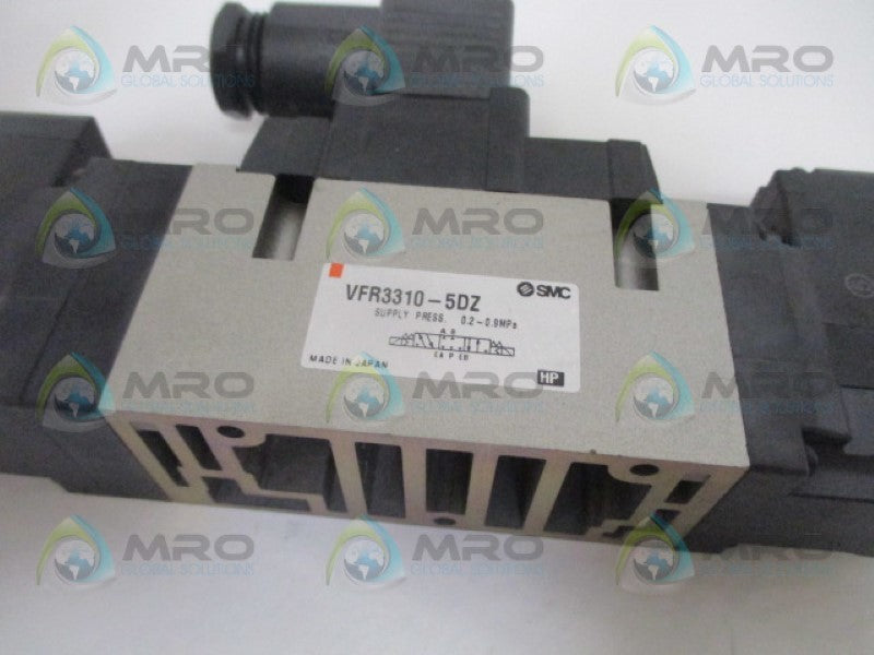 SMC VFR3310-5DZ DOUBLE NON PLUGIN VALVE 21-26VDC NSNP