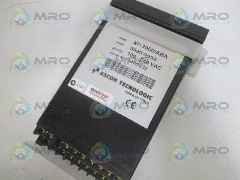 ASCON TECNOLOGIC XF-3000/ABA TEMPERATURE CONTROLLER 100-240VAC NSMP