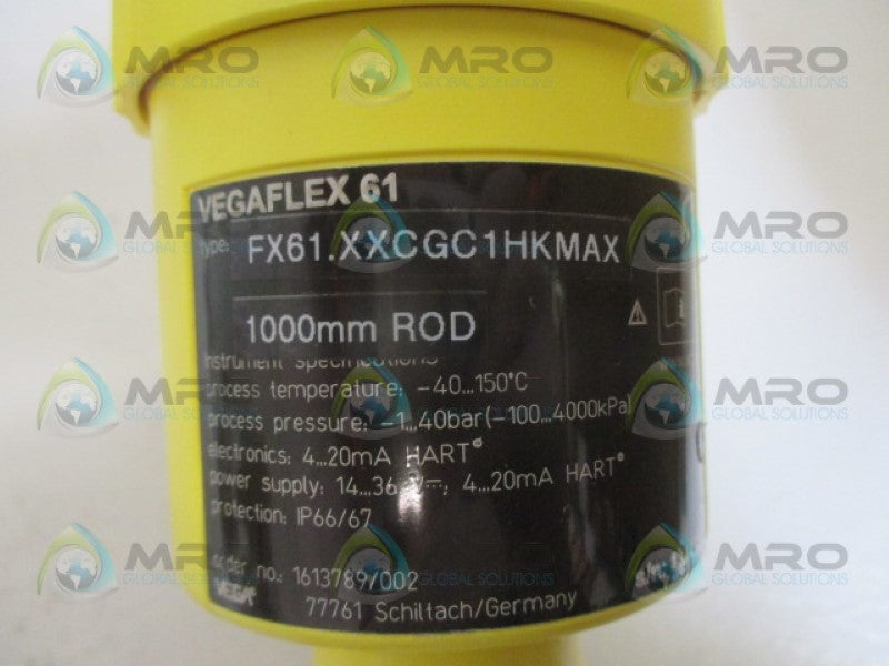 VEGA VEGAFLEX61 FX61.XXXGC1HKMXX SENSOR 14-36V NSMP