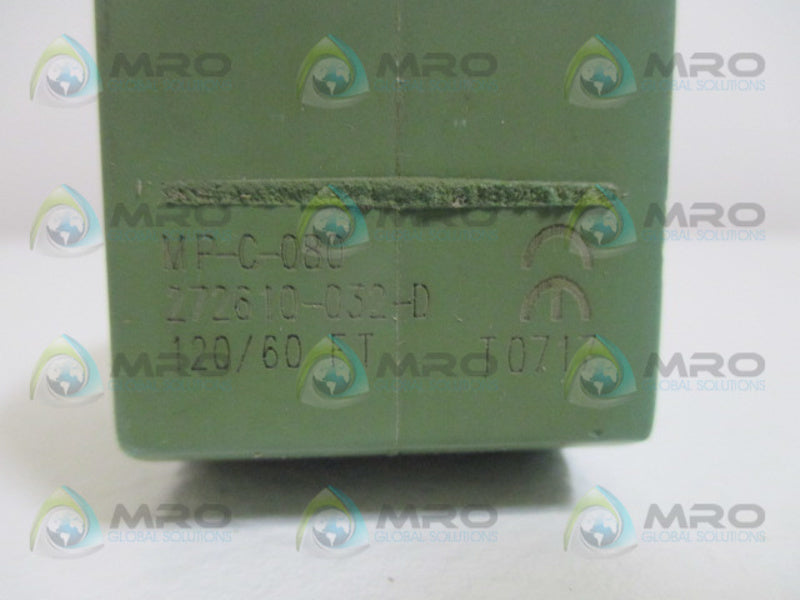 ASCO 272610-032-D MP-C-080 120V UNMP