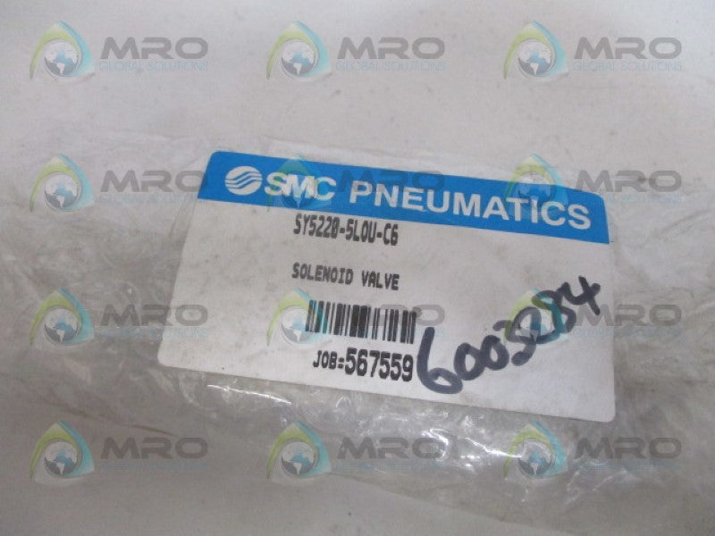 SMC SY5220-5L0U-CY SOLENOID VALVE 24VDC NSNP
