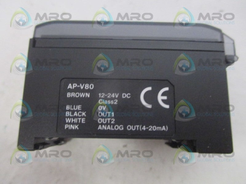 KEYENCE AP-V80 PRESSURE SENSOR AMPLIFIER 12-24VDC NSMP