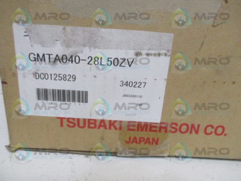 TSUBAKI EMERSON GMTA040-28L50ZV RATIO 1:50 GEAR MOTOR 3PH NSMP