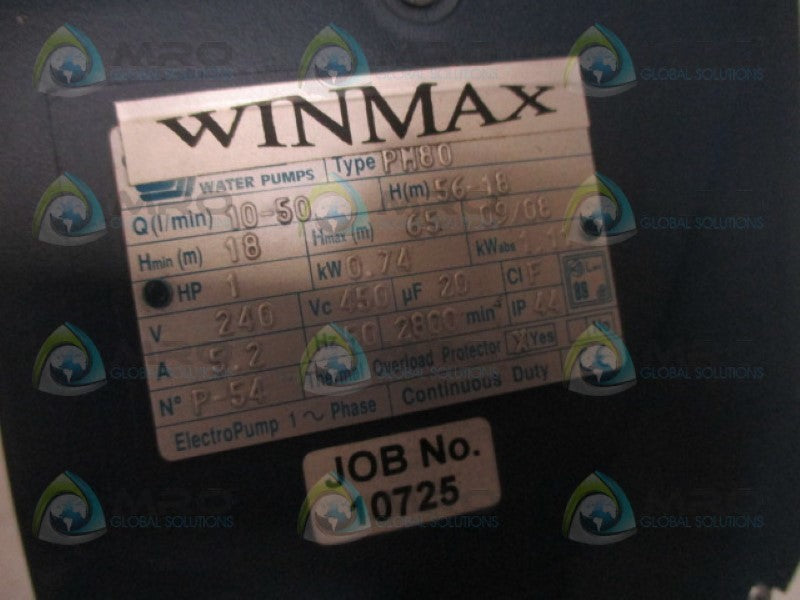WINMAX PM80 CM6/6 230V (AS PICTURED) NSMP