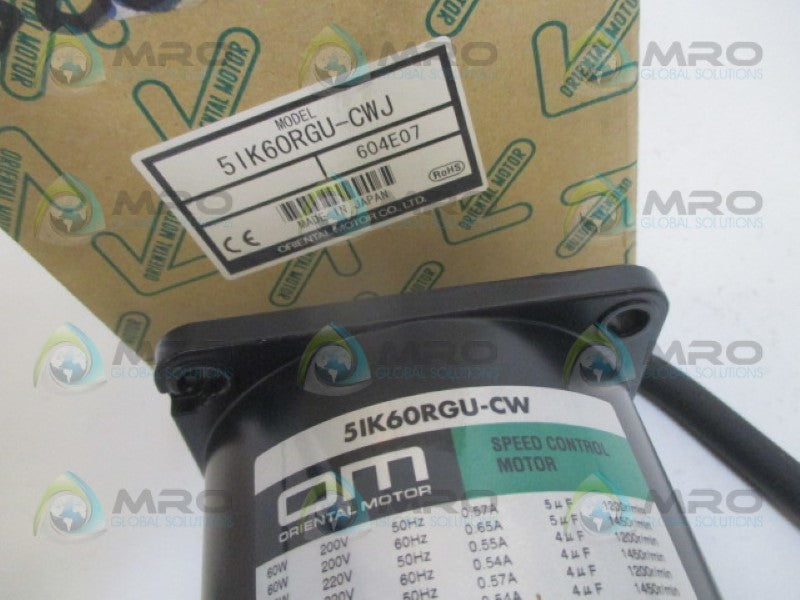 ORIENTAL MOTOR 5IK60RGU-CWJ NSMP