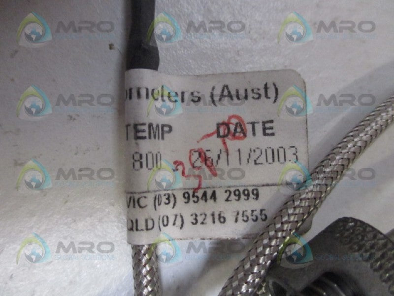 INDUSTRIAL PYROMETERS A93821B TEMP 800 TEMPERTAURE PROBE NSNP