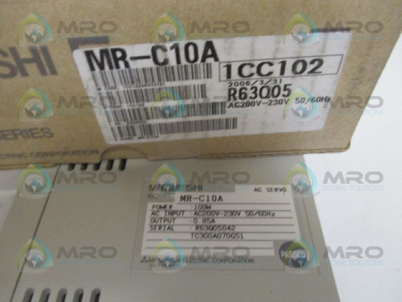 MITSUBISHI MR-C10A AC SERVO 100W 200-230VAC NSMP