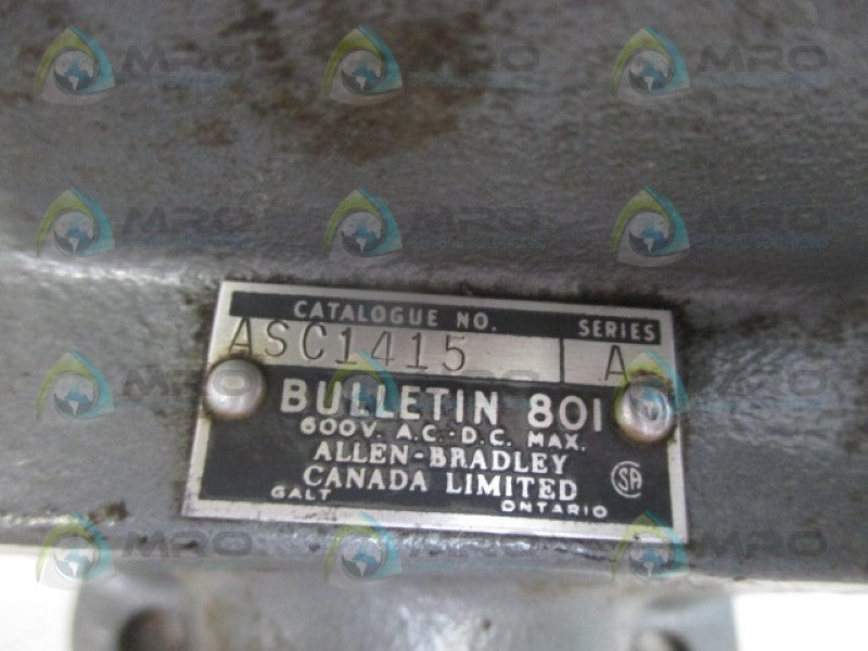 INDUSTRIAL SPARE PART 801-ASC1415 SER. A ROLLER LEVER LIMIT SWITCH UNMP