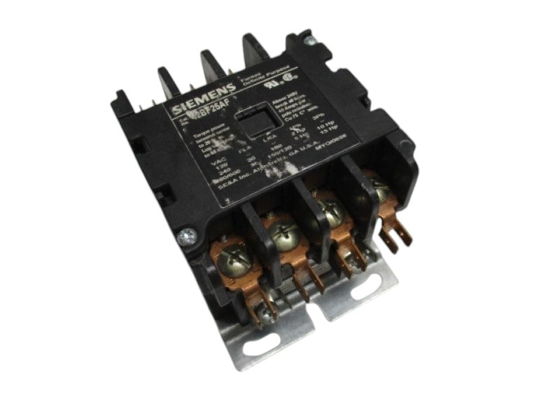 SIEMENS 42BF25AF DEFINITE PURPOSE CONTACTOR 480V UNMP