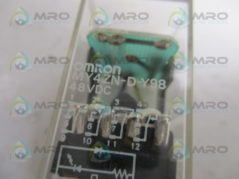 OMRON MY4ZN-D-Y99 RELAY 48VDC UNMP