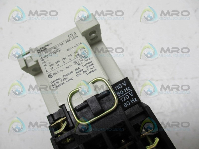 SPRECHNER+SCHUH CS-322E-120 CONTACTOR 120V NSNP