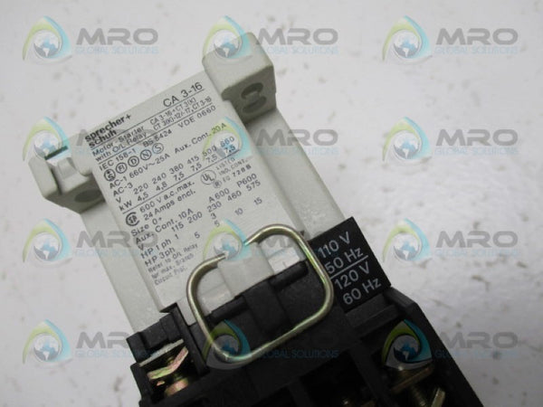SPRECHNER+SCHUH CA3-16-01-120 CONTACTOR 120V NSNP