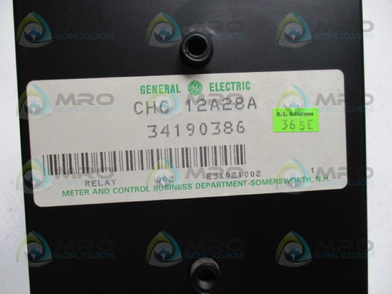 GENERAL ELECTRIC CHC12A28A 12CHC12A28A RELAY (AS PICTURED) NSNP