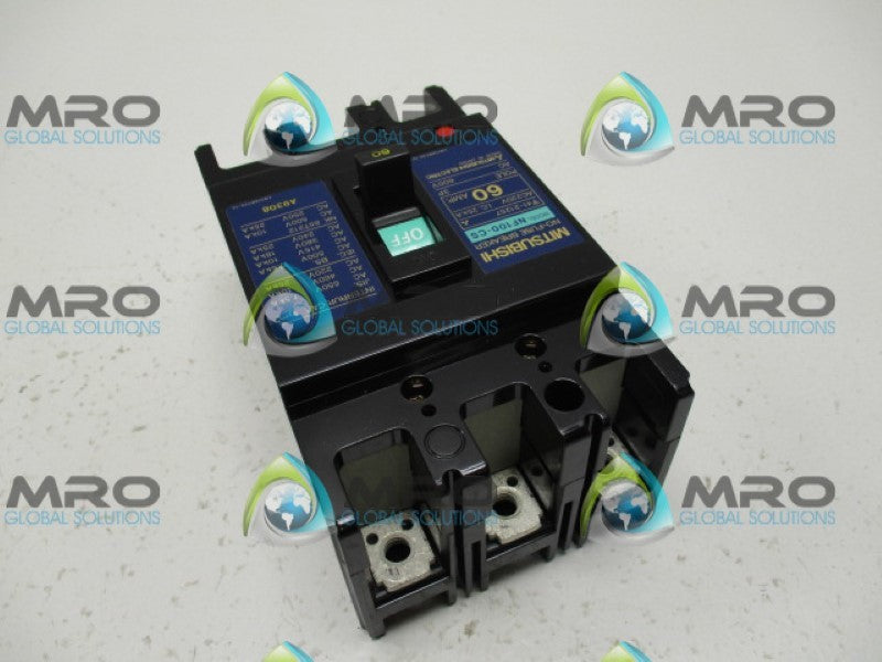 MITSUBISHI NF100-CS CIRCUIT BREAKER 60A NSNP