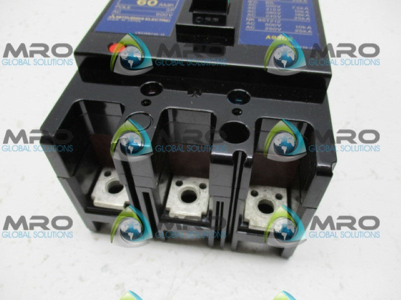 MITSUBISHI NF100-CS CIRCUIT BREAKER 60A NSNP