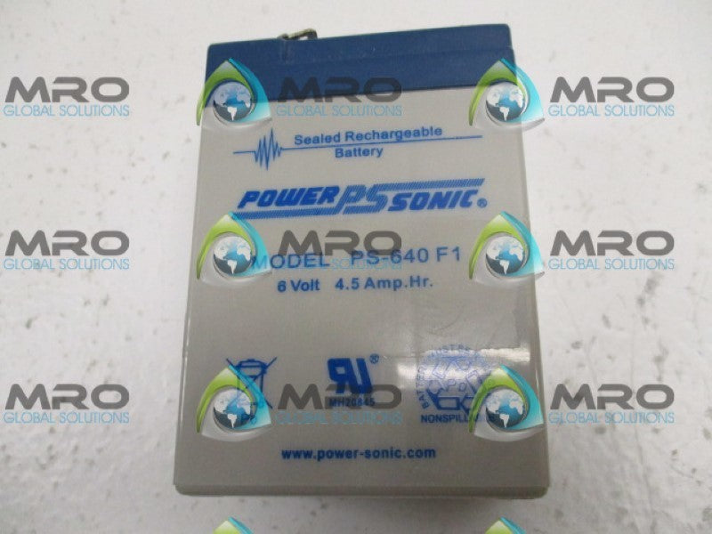 POWER SONIC PS-640F1 6V 4.5A UNMP