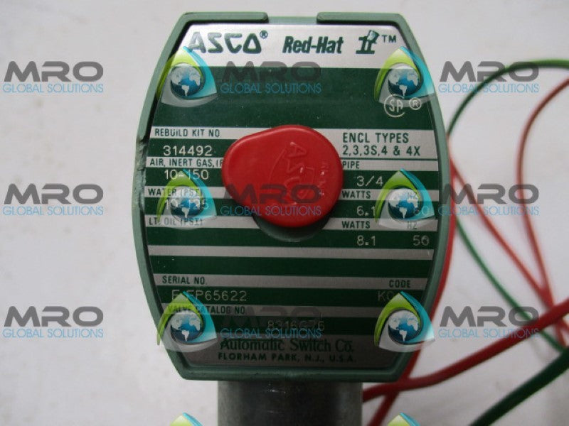 ASCO 8316G76 VALVE 120V (AS PICTURED) NSNP