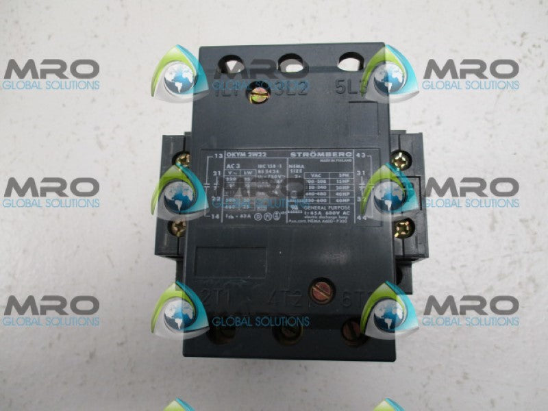 STROMBERG OKYM2W11 CONTACTOR 100/115V NSMP