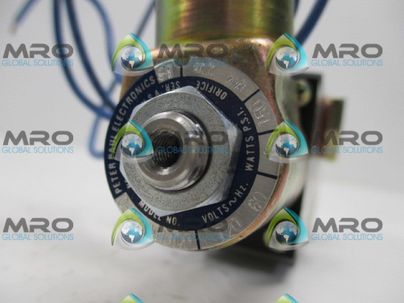 PETER PAUL ELECTRONIC 053Z00911CP VALVE 120V (AS PICTURED) UNMP
