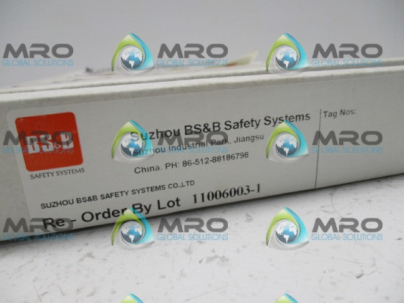BS&B SAFETY SYSTEMS 11006003-1 NSMP
