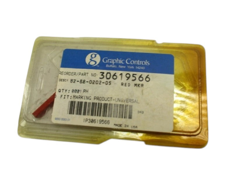 GRAPHICS CONTROL 82-88-0202-05 RED MARKER (PKG OF 5)  NSMP
