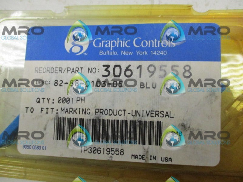 GRAPHICS CONTROL 82-88-0103-05 BLUE MARKER  (PKG OF 5) NSMP