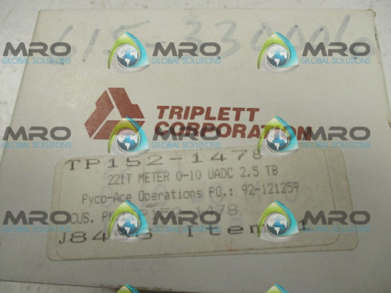 TRIPLETT TP152-1478 GAUGE 0-10 D.C.MICROAMPERES NSMP
