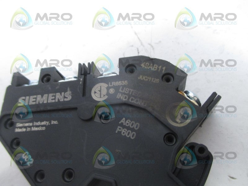 SIEMENS 49AB11 AUXILARY CONTACT  UNMP