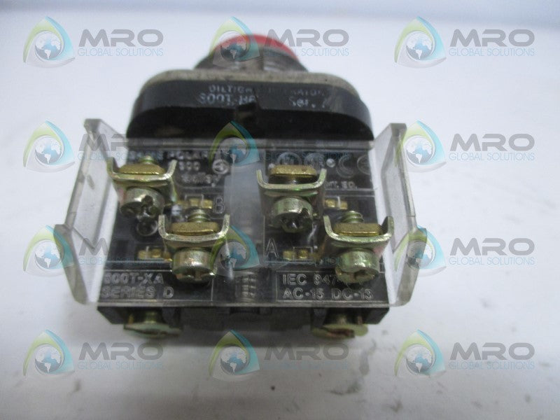 INDUSTRIAL SPARE PART 800T-B6A SER. A RED EXTENDED HEAD PUSHBUTTON WITH CONTACT UNMP
