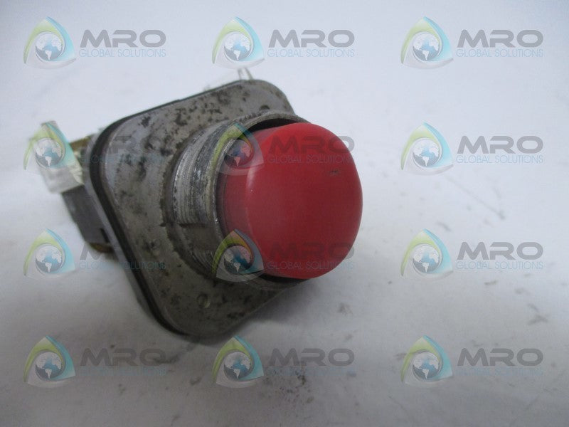 INDUSTRIAL SPARE PART 800T-B6A SER. A RED EXTENDED HEAD PUSHBUTTON WITH CONTACT UNMP