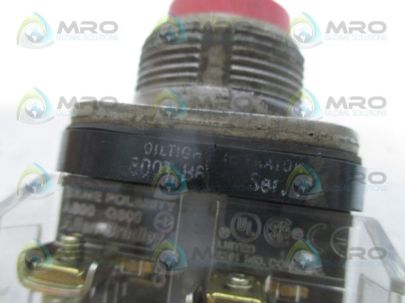 INDUSTRIAL SPARE PART 800T-B6A SER. A RED EXTENDED HEAD PUSHBUTTON WITH CONTACT UNMP