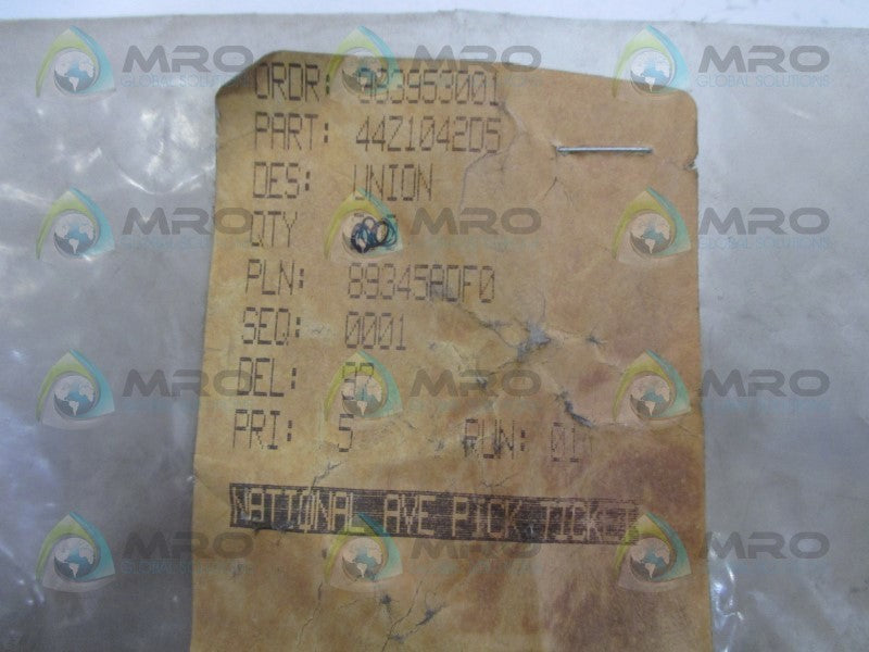 NATIONAL 44Z104205 UNION FITTING NSNP