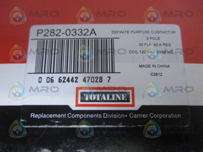 TOTALINE P282-0332A DEFINITE PURPOSE CONTACTOR 120V NSMP