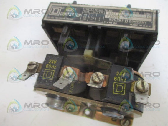 SQUARE D 8965-R02S2 SER.C HOIST CONTACTOR 24V UNMP