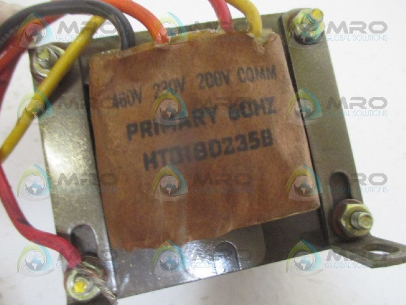CINTRAN HT0180235B TRANSFORMER 75VA 24V 200/230/460V UNMP