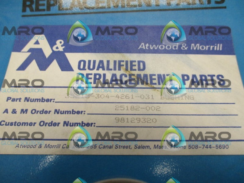 ATWOOD&MORRILL 35215-304-4261-031 BUSHING NSMP