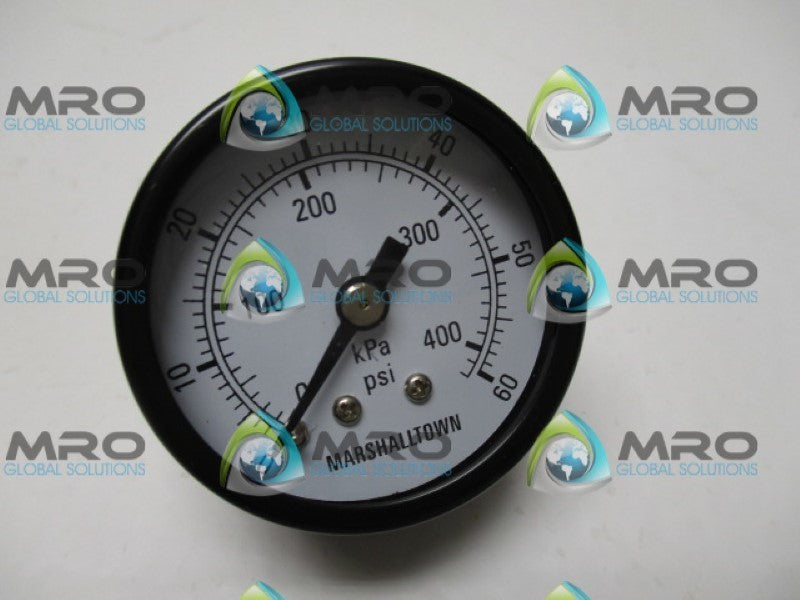 MARSHALLTOWN GG1560C8 GAUGE 0-60PSI/KPA 1.5" 1/8"NPT NSMP