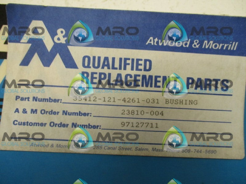 ATWOOD&MORRILL 35412-121-4261-031 BUSHING NSMP