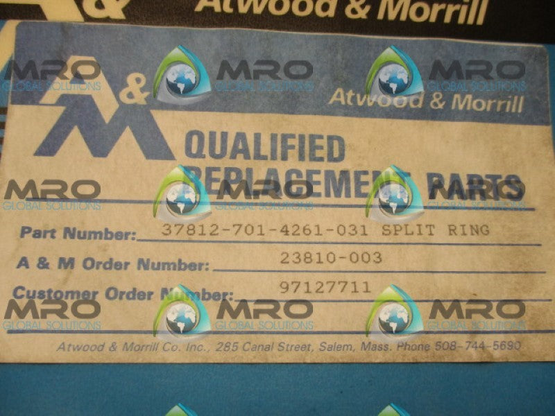 ATWOOD&MORRILL 37812-701-4261-031 SPLIT RING NSMP