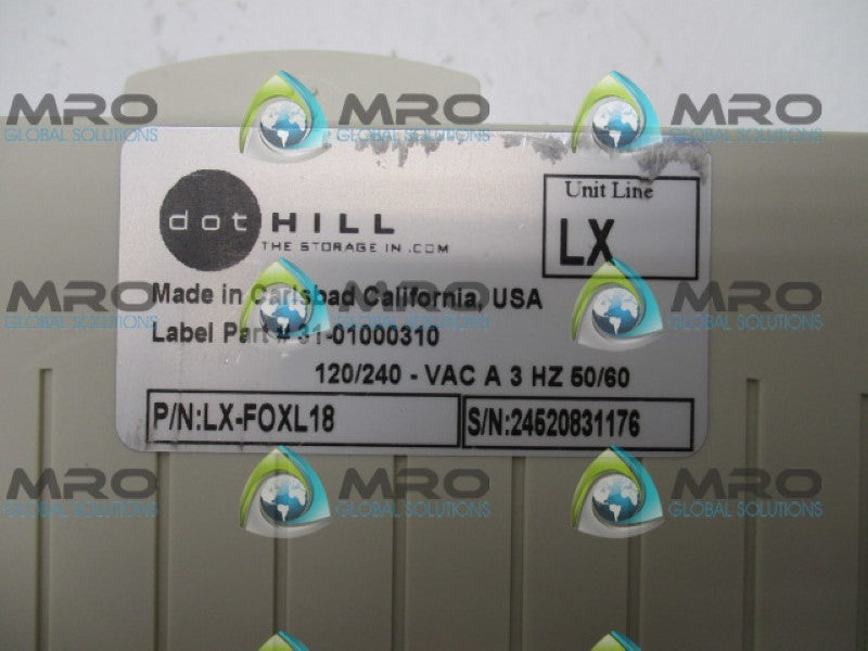 FOXBORO HOTHILL LX-F0XL18 MODULE 120/240VAC UNMP
