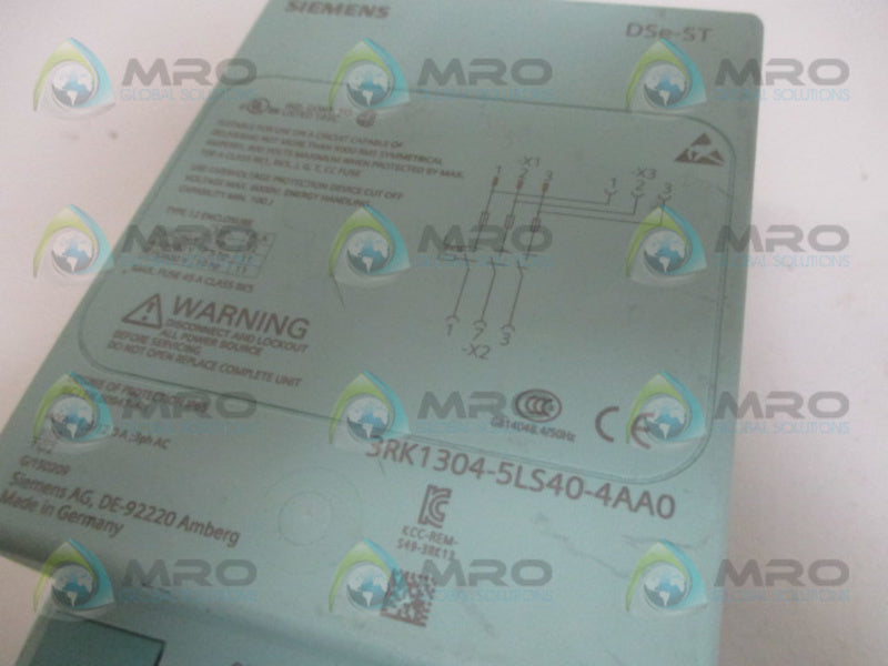 SIEMENS 3RK1304-5LS40-4AA0 STARTER UNMP