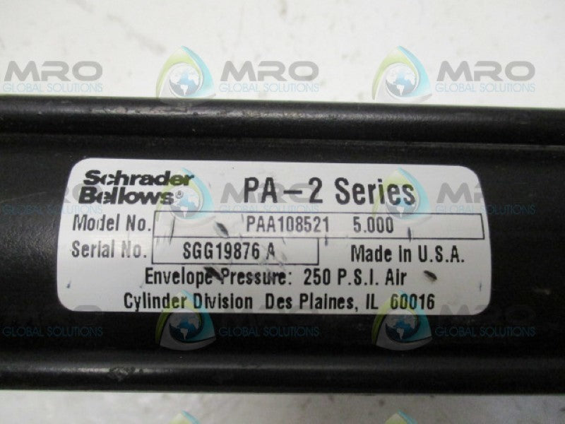 SCHRADER BELLOWS PAA1085215.000 CYLINDER 250PSI NSNP