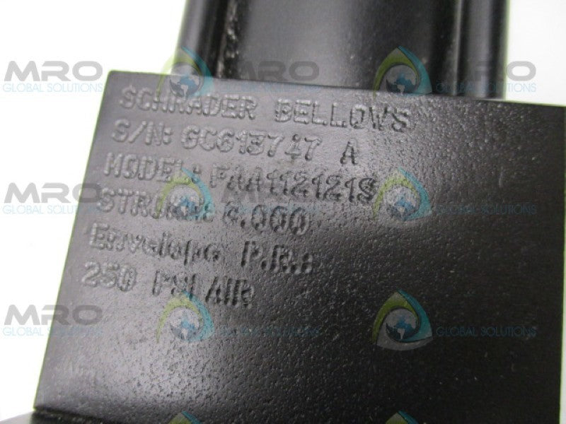 SCHRADER BELLOWS PAA112121S8.000 CYLINDER STROKE 250PSI NSNP