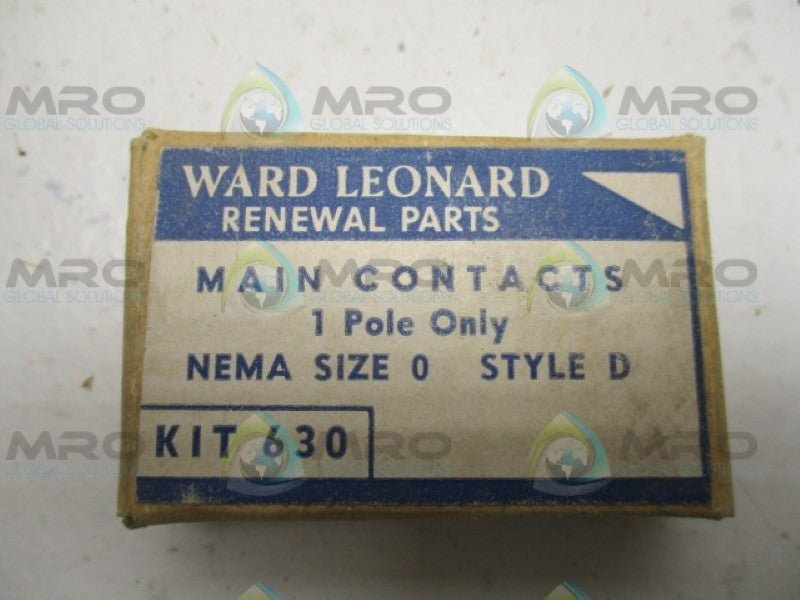 WARD LEONARD 630 CONTACT KIT 1 POLE  NSMP